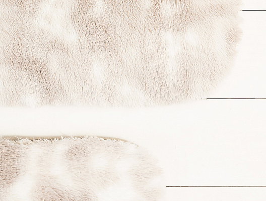 Набор ковриков для ванной Damien из 2 шт., 60x100 - 50x60 см. - белый / бежевый