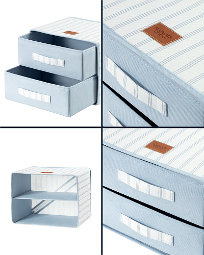 Двухъярусный органайзер Nuage с принтом 30x24x24 см