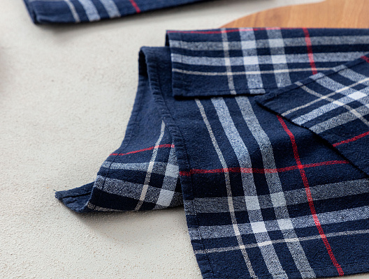 Комплект кухонных полотенец Brigitte из 2 шт., 40x60 см. - темно-синий