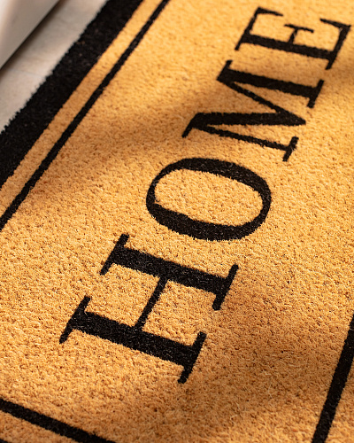 Придверный коврик Montparnasse 45x75 см. - горчичный / черный