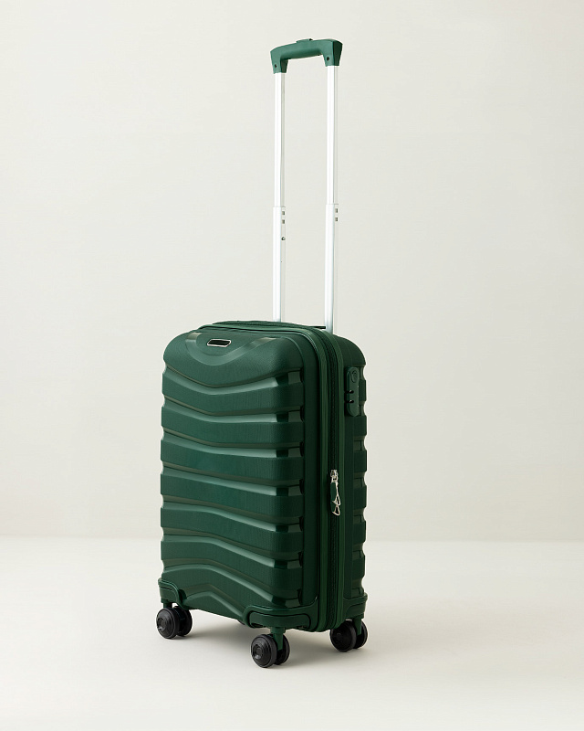 Чемодан Mer 37x23x56 см., 2,5 кг. - зеленый