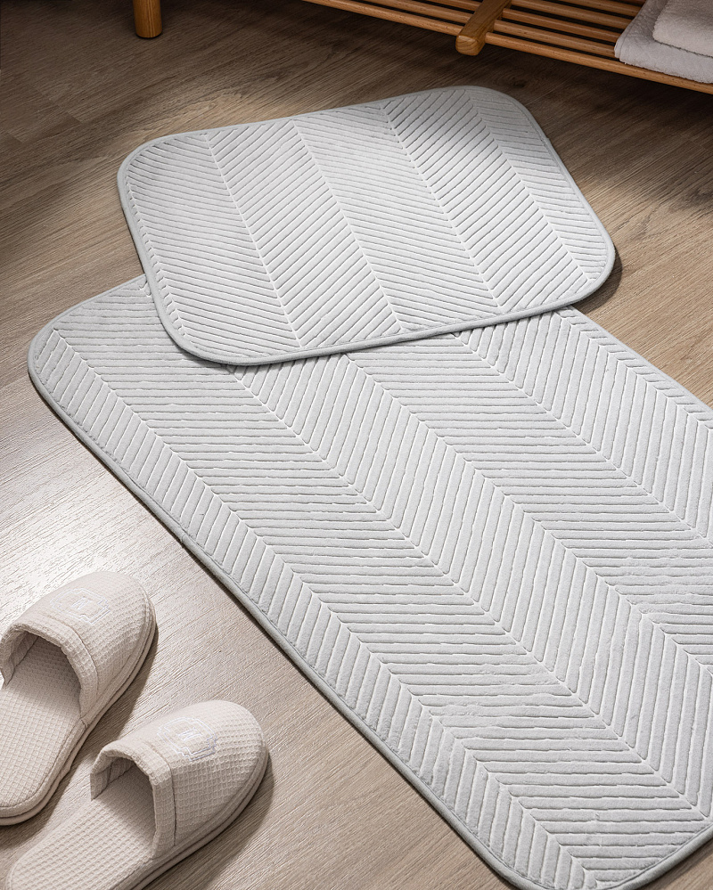 Набор ковриков для ванной Emele из 2 шт, полиэстер