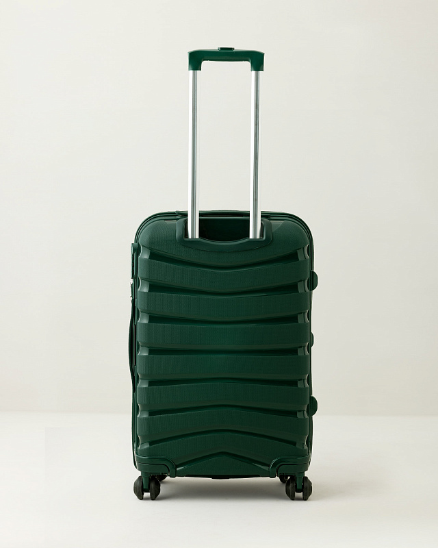 Чемодан Mer 42x27x65 см., 2,5 кг. - зеленый
