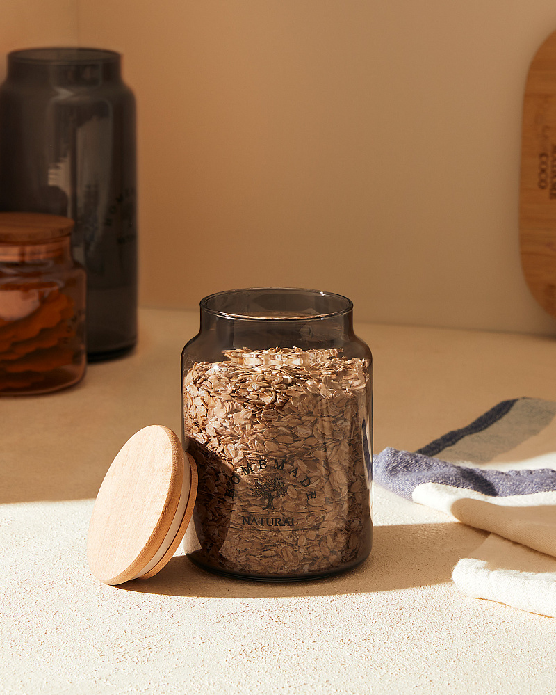 Банка Florence Colore 890 мл. - серая