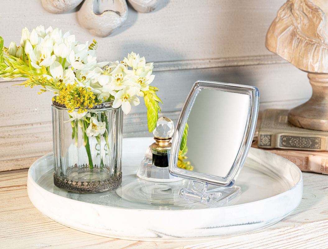 Квадратное зеркало Avery 18,7x8,5 см. - прозрачное