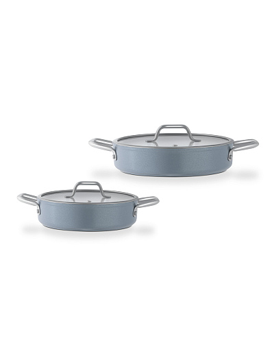 Набор кастрюль Nano Ceramic из 2 шт., - 1 л, 1,8 л - голубой