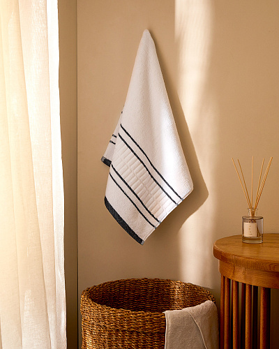 Полотенце для лица Martin 50x90 см. - белое / синее