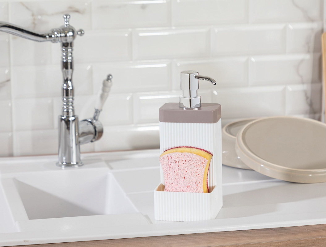 Пластиковый диспенсер для жидкого мыла Marais экрю