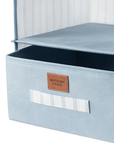 Органайзер для шкафа Nuage с 4 отделениями 30x30x75 см. - белый / голубой