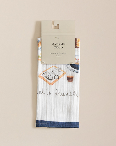 Полотенце для посуды Brunch 40x60 см. - белое / синее