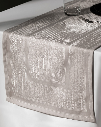 Дорожка на стол Clarice 45x160 см. - светло-серая