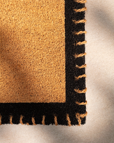 Придверный коврик Montaigne 45x75 см. - бежевый / черный