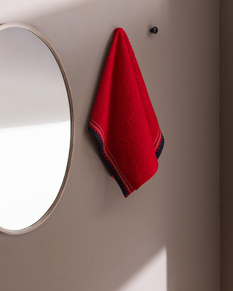 Полотенце для лица Perle 50x70 см. - красное
