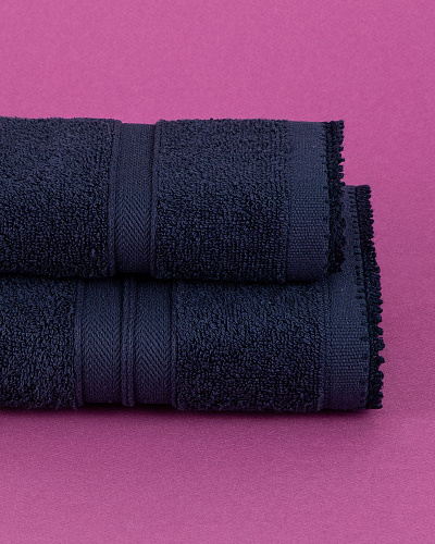 Полотенце для лица Leuven 50x70см - темно-синее