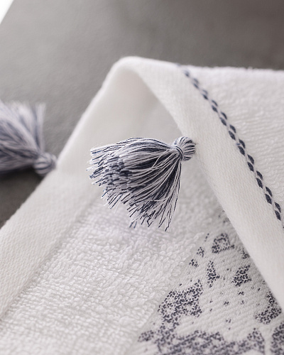 Набор полотенец для рук Fayette из 2 шт., 30x46 см. - белый