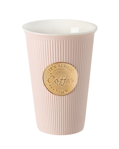 Кружка Grand - розовая. Размер:9*9*12,5см.