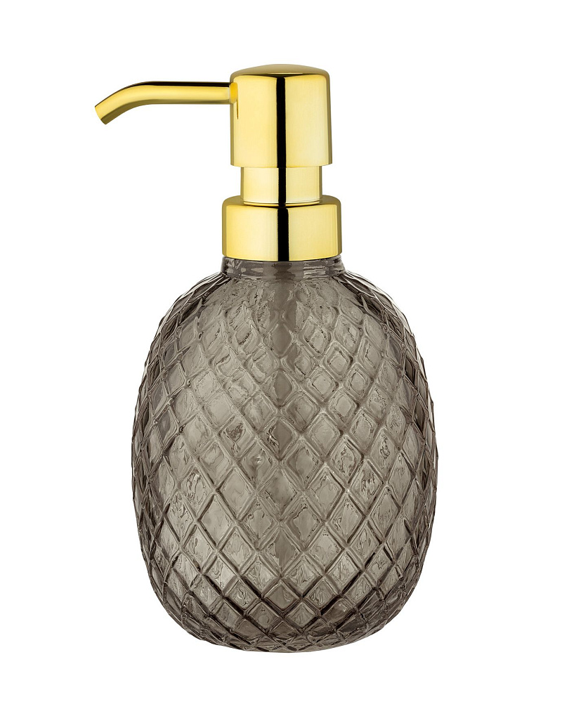 Стеклянный дозатор для жидкого мыла Tracy Layer - серый