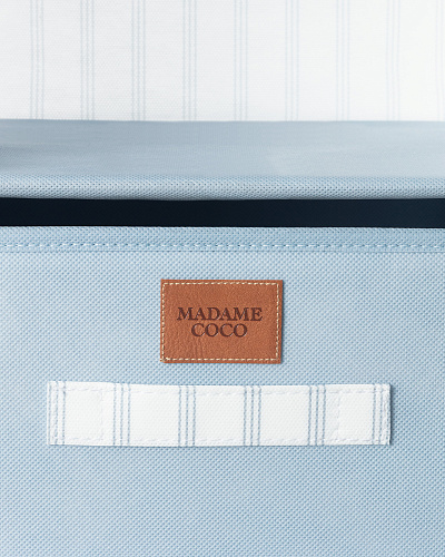 Органайзер для шкафа Nuage с 4 отделениями 30x30x75 см. - белый / голубой