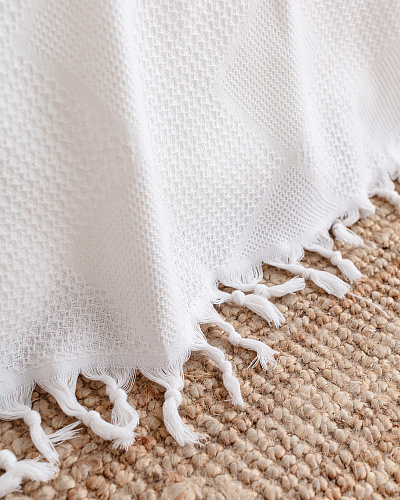 Покрывало двуспальное Basile 220x240 см белое