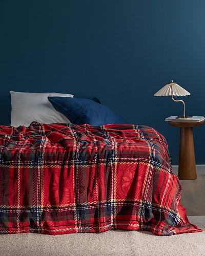 Плед Delit Welsoft с принтом 150x220 см. - красный