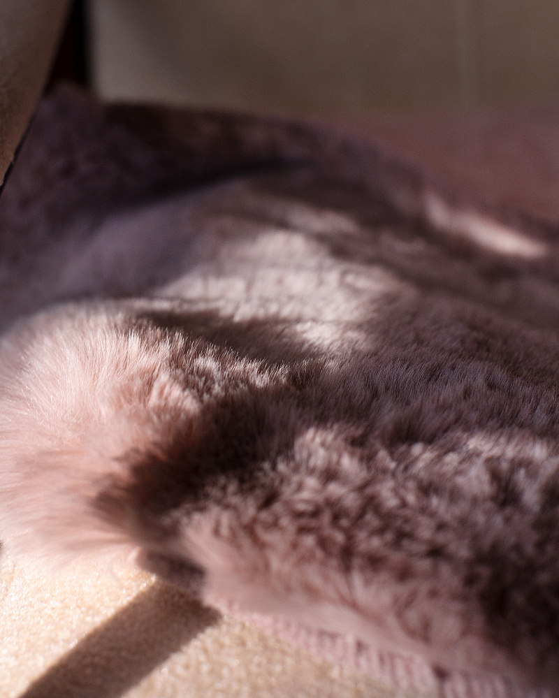 Ковер плюшевый Armend 60x90 см. - пудровый