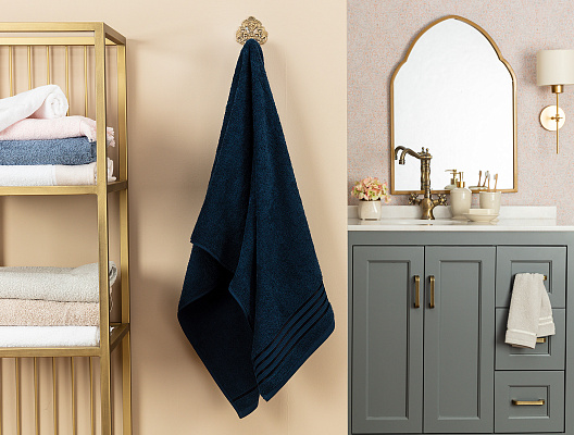 Банное полотенце Maynor 70x140 см. - темно-синее