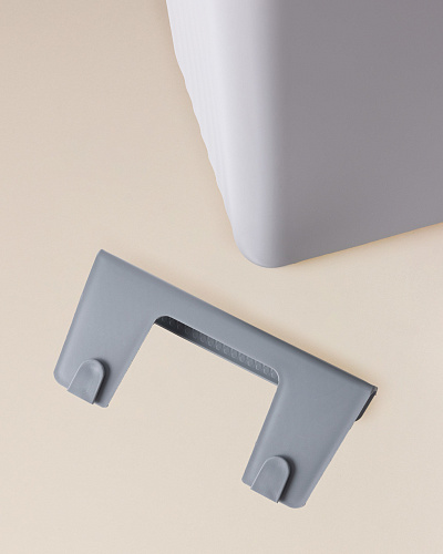 Подвесная мусорная корзина Ninon 12,5 л. - светло-серая