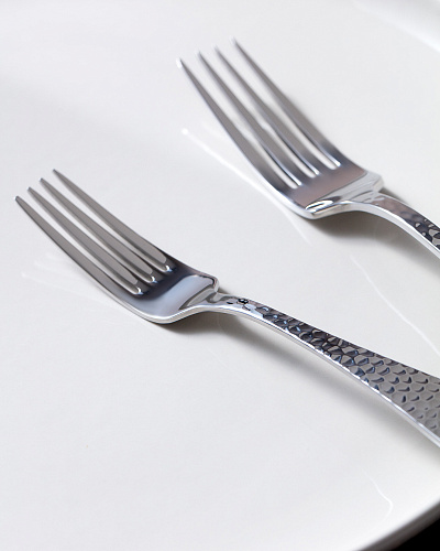 Набор столовых приборов La Rose из 42 шт. - серебристый