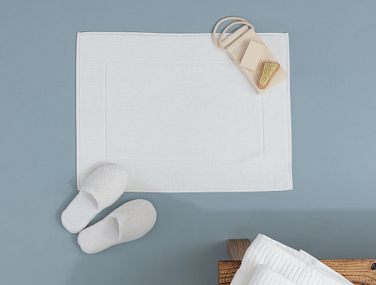 Полотенце для ног Stripe 50x70см - белое