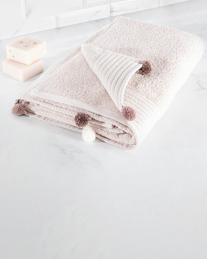 Банное полотенце Valerie Luxury Collection 70x140 см. - бежевое