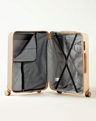 Чемодан Voyage Luggage размера L. - бежевый