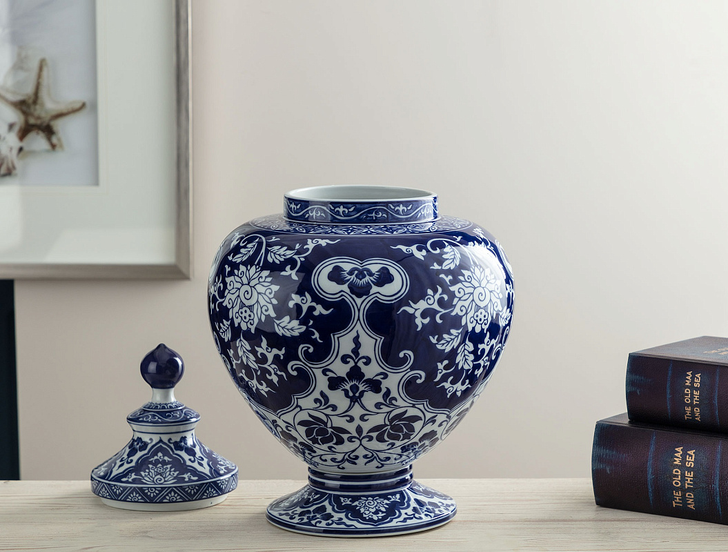 Ваза с крышкой Antony Blanc 27,5x27,5x45 см. 