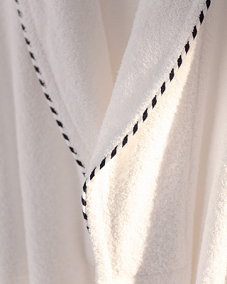 Набор банный унисекс халат и полотенце Jack 2 шт., L-XL р., 50x90 см. - белый