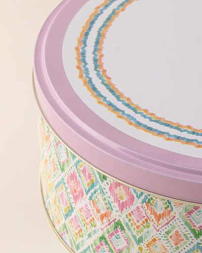 Круглая коробка Collin 24x10см. - разноцветная