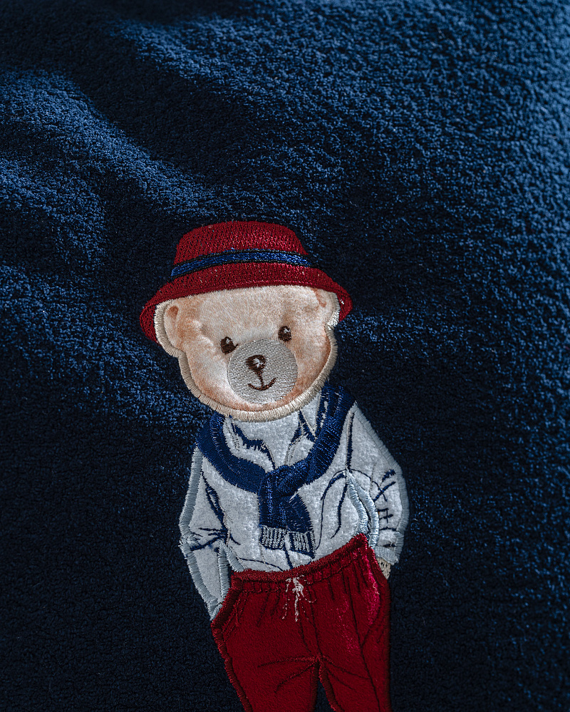 Декоративная наволочка Melay 43x43 см. - темно-синяя