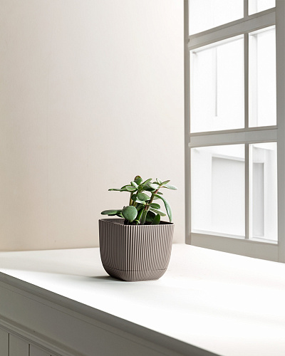 Горшок для цветов Abella 670 мл. - коричневый