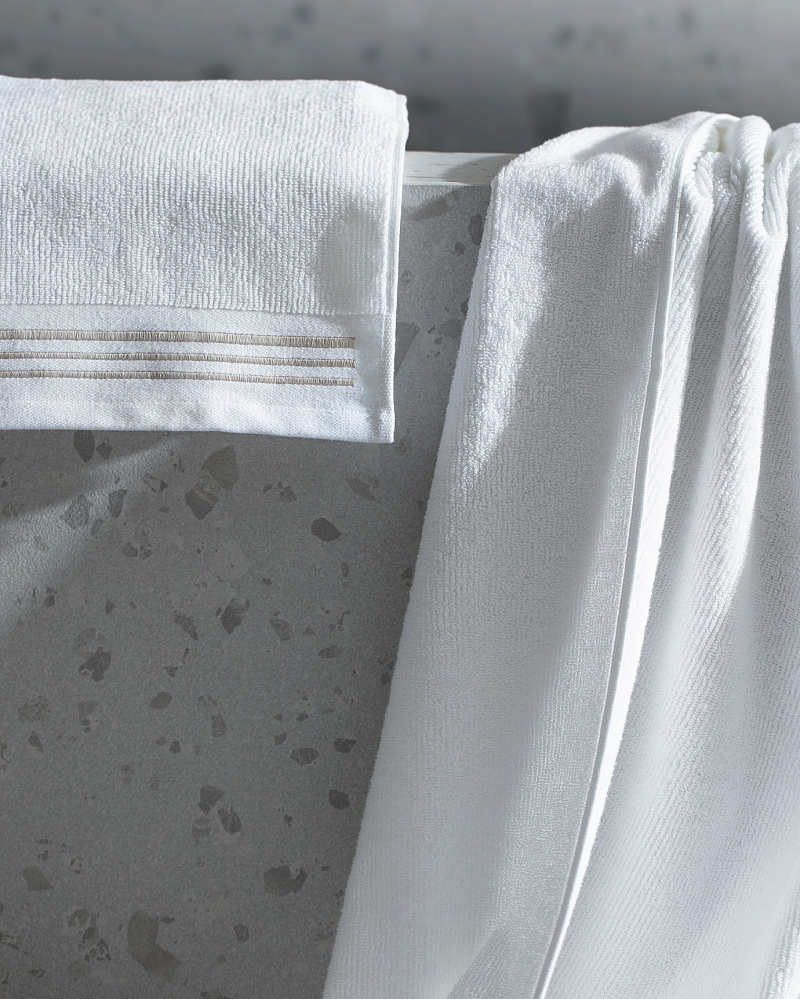 Набор полотенец Delron Luxury Collection 50x90 см, 80x160 см, хлопок