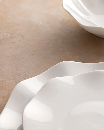 Обеденный сервиз Manarolo из 24 шт., 15-26 см. - белый