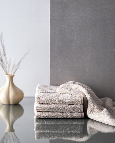 Набор полотенец для рук Sabine из 4 шт., 30x45 см. - бежевый