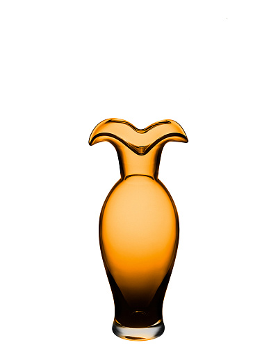 Ваза Cluny Jardin De Printemps 34x14 см. - янтарная