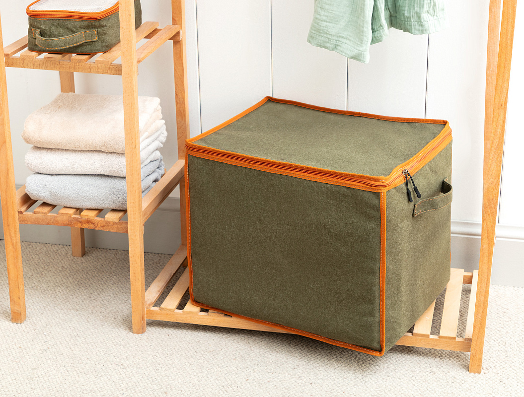 Корзина Clarita 50x42x40 см. - хаки