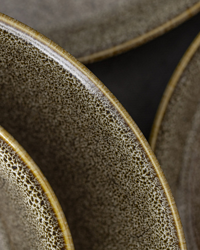 Столовый сервиз Bondy из 24 шт. - хаки