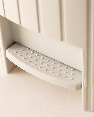 Мусорный бак Tapia Pedal 8 л. - экрю