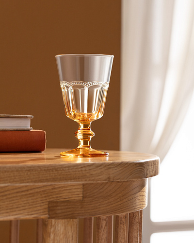 Набор бокалов для вина Perline из 4 шт., 220мл - янтарный