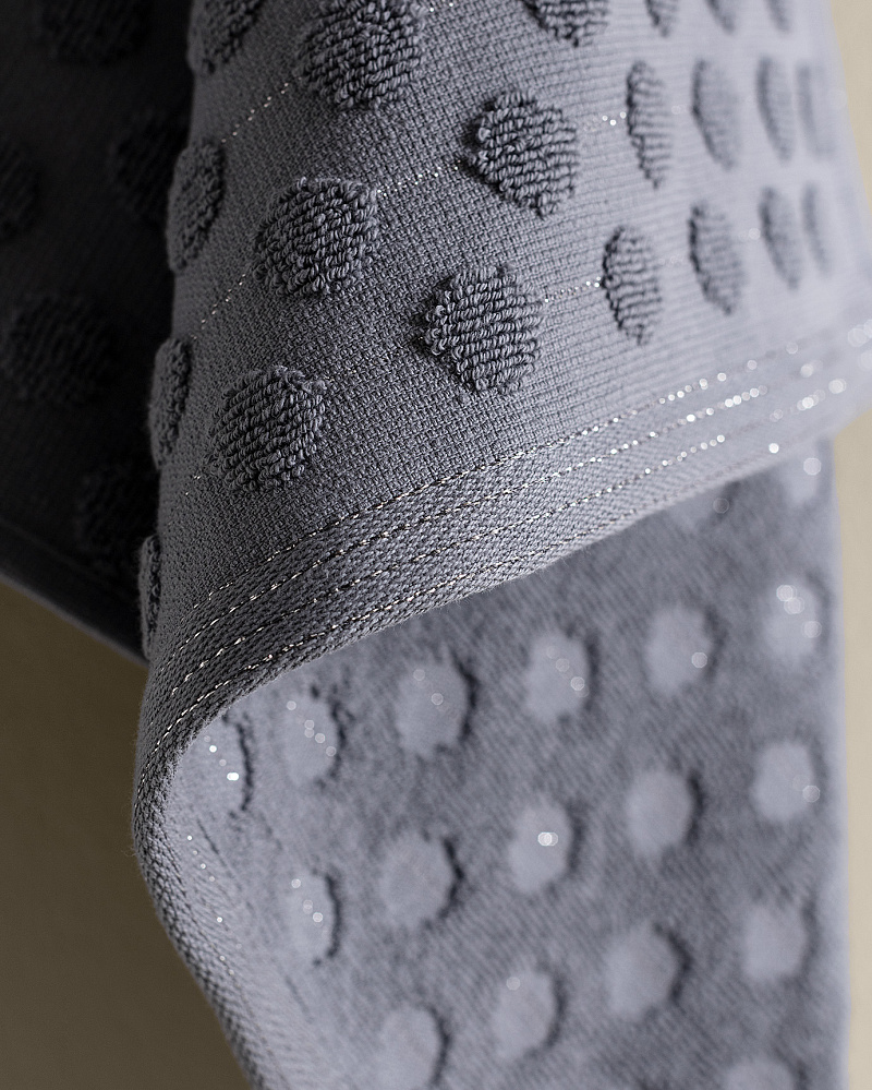 Полотенце для лица Polka Dot 50x76 см. - темно-голубое