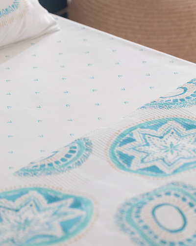 Комплект постельного белья полутораспальный Orva с вафельным покрывалом 160x240 см, хлопок