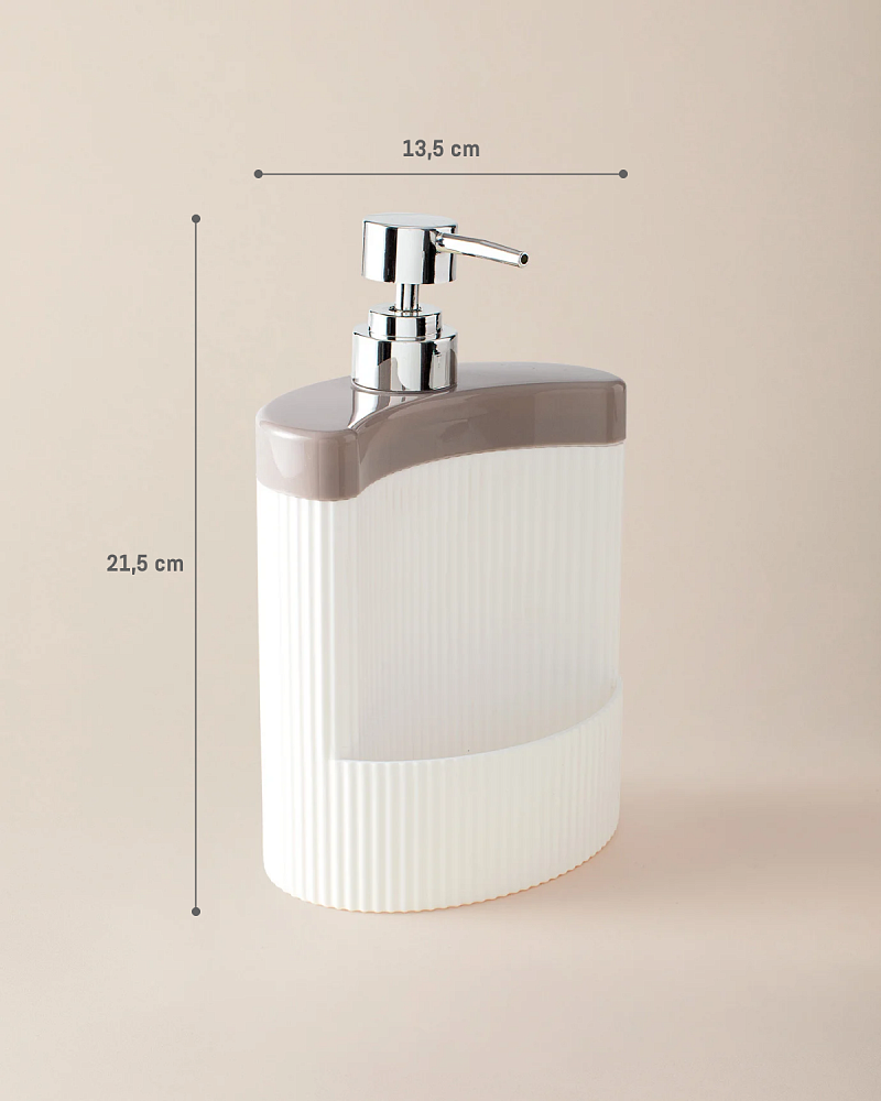 Дозатор для жидкого мыла Solene Lautre 13,5x5x21,5 см, пластик