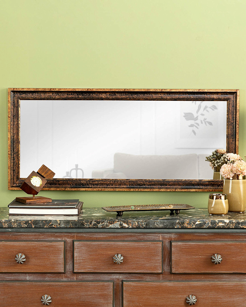 Зеркало Aubert 48x110x8 см. - коричневое