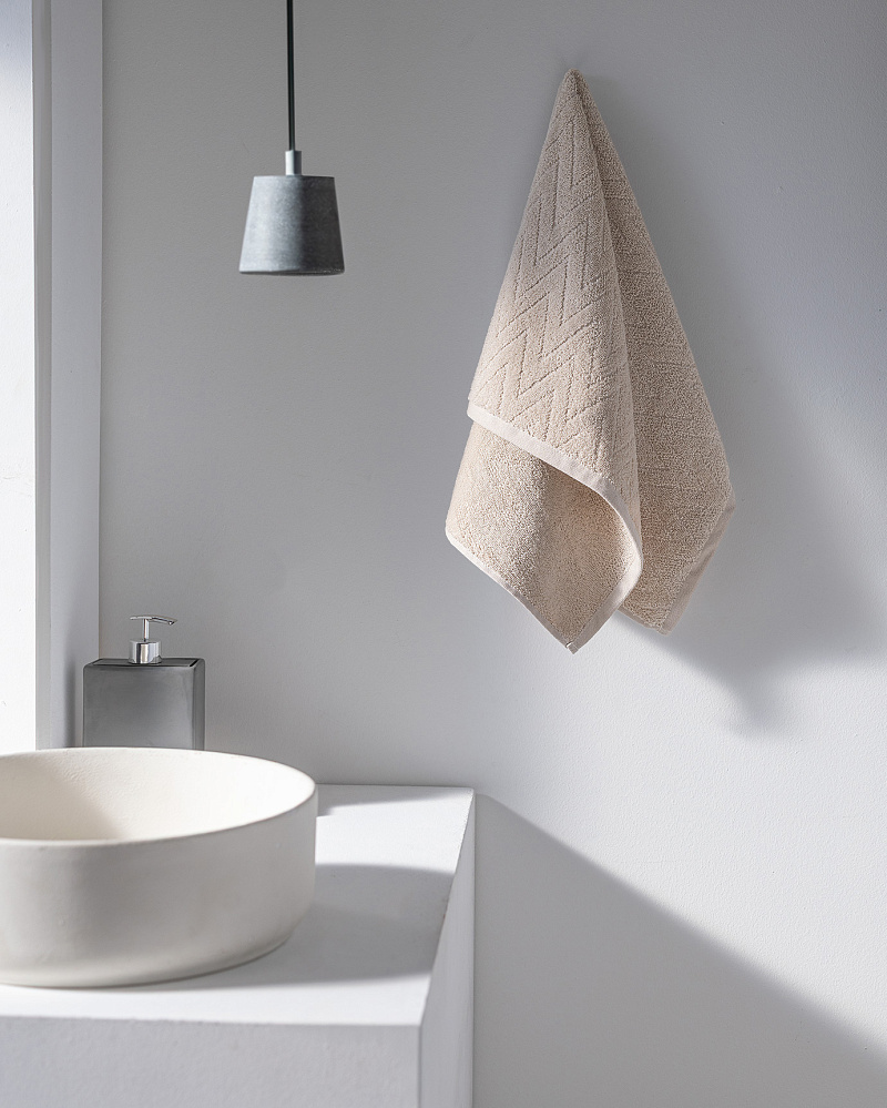 Полотенце для лица Colette 50x70 см. - бежевое