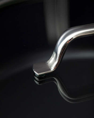 Набор посуды Titanium Professional из 7 шт., 18-22-26 см. - темно-серый